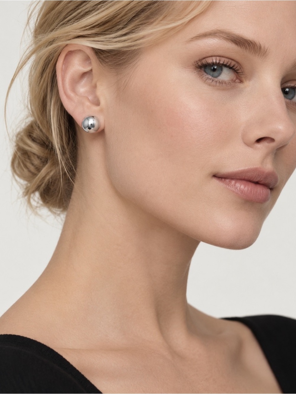 Tiffany & Co. 10mm HardWear Ball Earrings Sterling Silver 925 Gift Box & Pouch - Picture 8 of 8